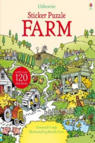 Książka Sticker Puzzle Farm Susannah Leigh