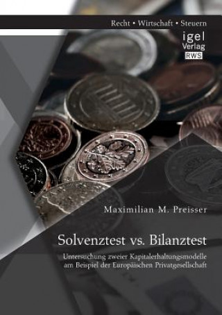 Kniha Solvenztest vs. Bilanztest Maximilian M Preisser