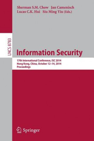 Kniha Information Security Sherman S. M. Chow