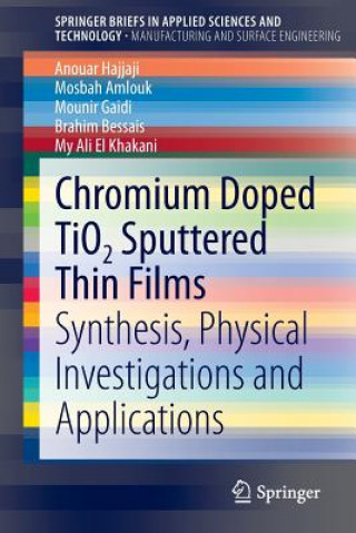 Könyv Chromium Doped TiO2 Sputtered Thin Films Anouar Hajjaji