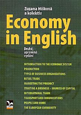 Kniha Economy in English Zuzana Míšková