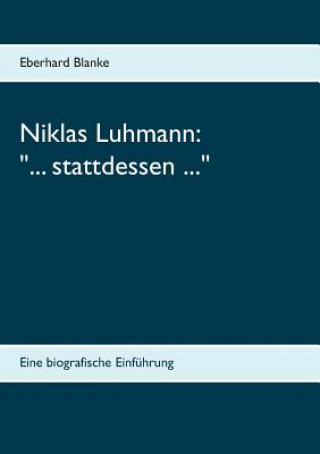 Knjiga Niklas Luhmann Eberhard Blanke