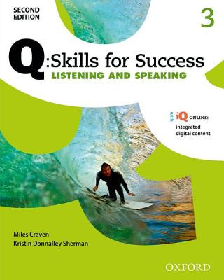 Carte Q Skills for Success: Level 3: Listening & Speaking Student Book with iQ Online Miles Craven