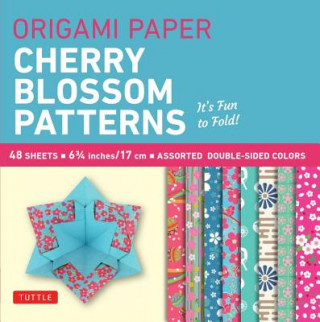 Calendar / Agendă Origami Paper- Cherry Blossom Prints- Small 6 3/4" 48 sheets Tuttle Publishing
