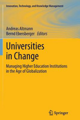 Книга Universities in Change Andreas Altmann