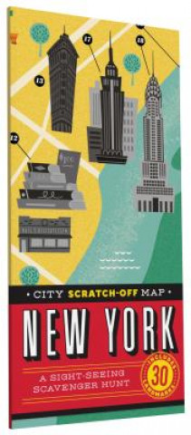 Nyomtatványok City Scratch-off Map: New York Christina Henry de Tessan