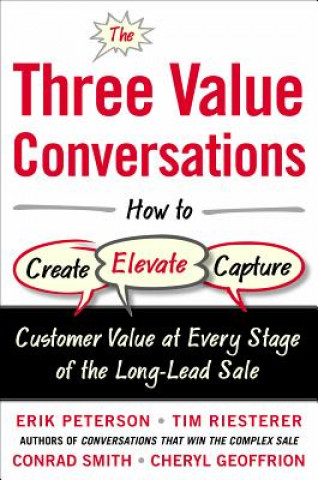 Buch Three Value Conversations: How to Create, Elevate, and Capture Customer Value at Every Stage of the Long-Lead Sale Tim Riesterer