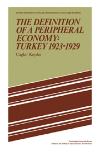 Kniha Definition of a Peripheral Economy: Turkey 1923-1929 Caglar Keyder