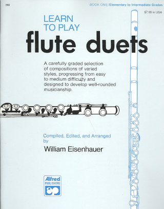 Livre LEARN TO PLAY DUETS FLUTE WILLIAM EISENHAUER