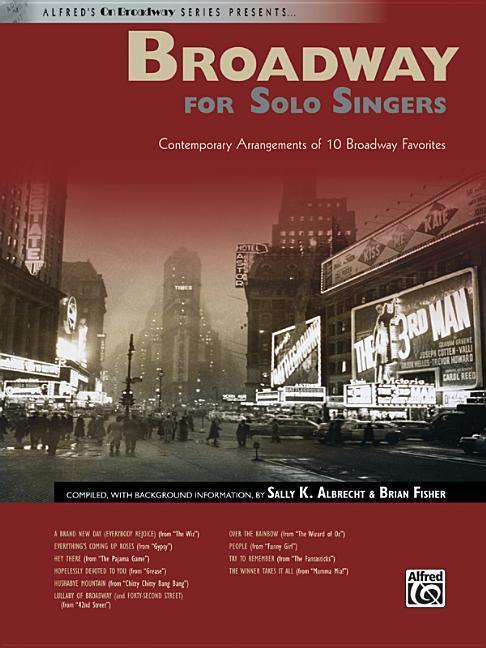 Kniha BROADWAY FOR SOLO SINGERS BK Sally K. Albrecht