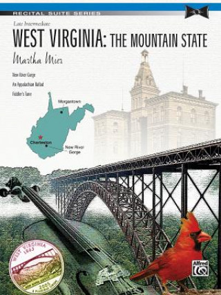 Book WEST VIRGINIA THE MOUNTAIN STATE PIANO MARTHA MIER