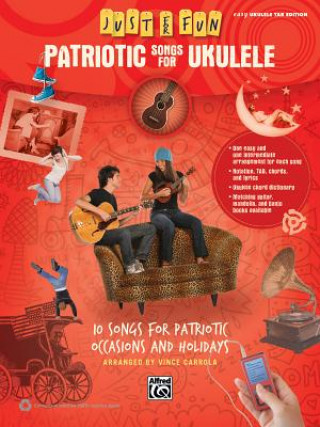 Kniha JFF PATRIOTIC SONGS FOR UKULELE Alfred Music