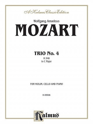 Kniha MOZART TRIO NO 4 IN C MAJ K 548 Wolfgang Amadeus Mozart