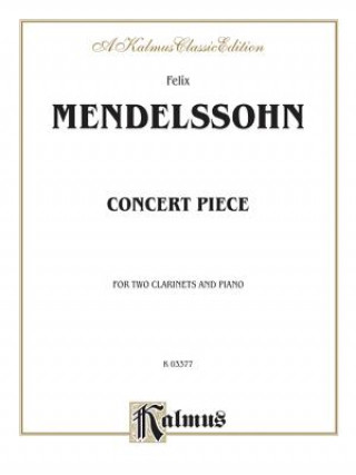 Carte MENDELSSOHN CONC2 CLAR PA C Felix Mendelssohn
