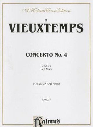 Книга VIEUXTEMPS VIOLIN CONC NO 4 V Henri Vieuxtemps