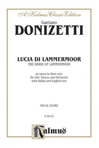 Kniha DONIZETTI LUCIA DI LAMMERMOOR V Gaetano Donizetti