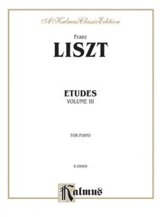 Libro LISZT ETUDES VOL3 PS Franz Liszt