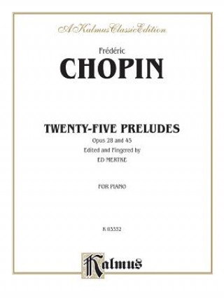 Könyv CHOPIN MERTKE PRELUDES PA Frederic Chopin