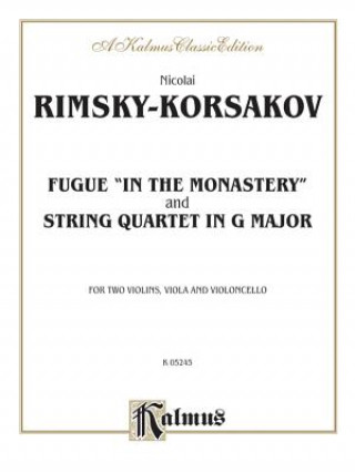 Книга RK FUGUEST QT IN G MAJ SC PA Nicolai Rimsky-Korsakov