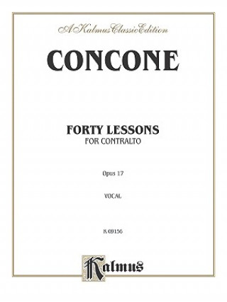 Βιβλίο CONCONE 40 LESSONS ALTO OP 17 V Giuseppe Concone