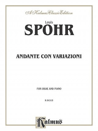 Kniha SPOHR ANDANTE CON VARIATIONI O Louis Spohr