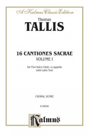Carte TALLIS 16 CANTIONES SACRAE I V Thomas Tallis