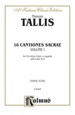 Book TALLIS 16 CANTIONES SACRAE I V Thomas Tallis