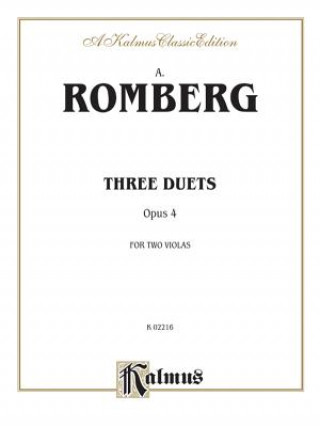 Carte ROMBERG THREE DUETS Andreas Jakob Romberg