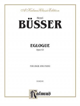 Buch EGLOGUE OP63 OBOE & PIANO HENRI BUSSER