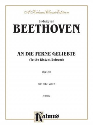 Book BEETHOVEN AN DIE FERNE GELHVOI Ludwig Van Beethoven