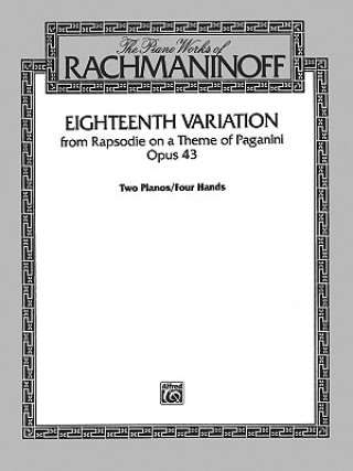 Carte EIGHTEENTH VARIATION Sergei Rachmaninoff