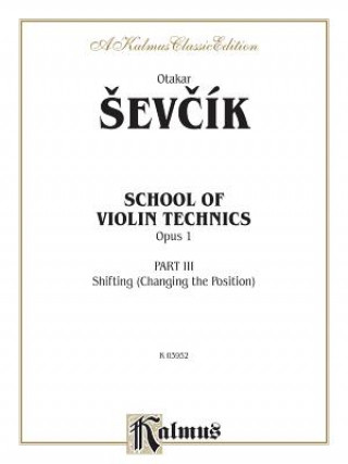 Kniha SEVCIK SCHOOL VIOLIN TECH III V 