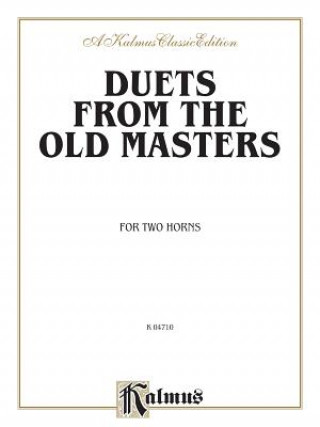 Carte DUETS OLD MASTERS FOR 2 HORNS Alfred Music