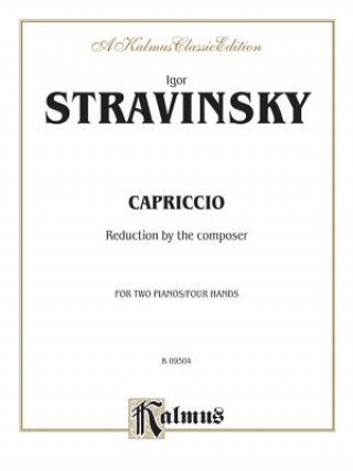 Carte STRAVINSKY CAPRICCIO 2P4H Igor Stravinsky