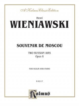 Carte WIENIAWSKI SOUVENIR DE MOSCOU Henri Wieniawski