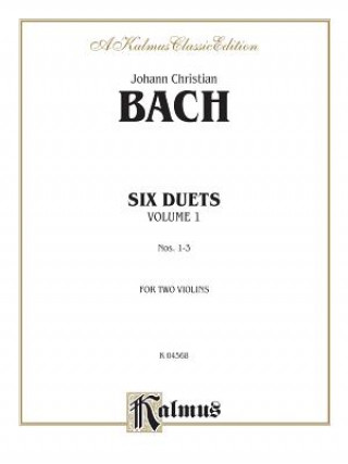 Książka BACH 6 DUETS VOL1 2VLNJC BACH Johann Christian Bach