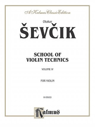 Könyv SEVCIK SCHOOL VIOLIN TECH IV V 