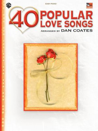Könyv 40 POPULAR LOVE SONGS PVG Dan Coates