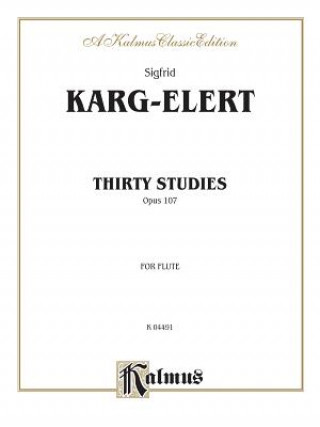 Carte KARGELERT 30 STUDIES OP107 F Sigfrid Karg-Elert