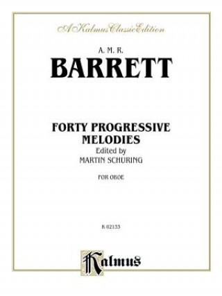 Carte FORTY PROGRESSIVE STUDIES OBOE A.M.R. BARRET