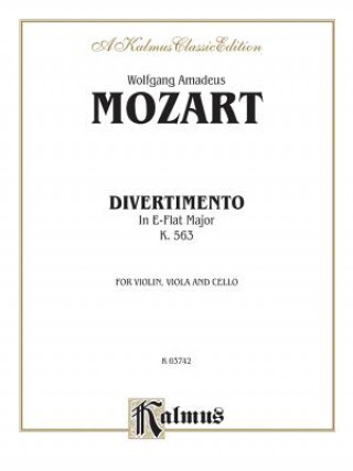 Könyv MOZART DIVERTIMENTO K 563 3 Wolfgang Amadeus Mozart