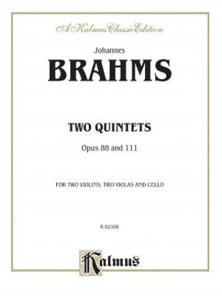 Kniha BRAHMS ST QUINTETS OP 88111 Johannes Brahms
