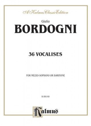 Carte BORDOGNI 36 VOCALISES MEZZOBAR M. Bordogni