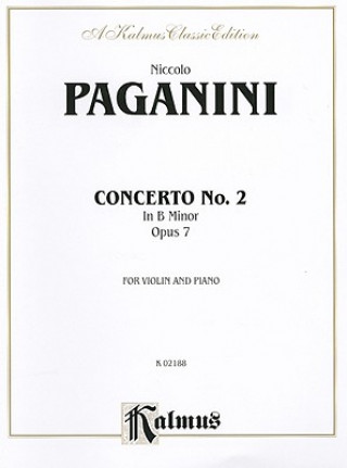 Könyv PAGANINI CONCERTO NO 2 VIOLIN Niccolo Paganini