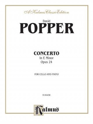 Kniha POPPER CELLO CONC OP24 CL David Popper