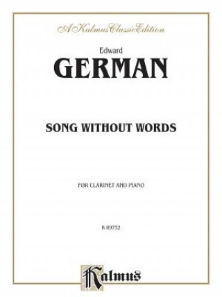 Carte GERMAN SONG WITHOUT WORDS CLARIN Edward German