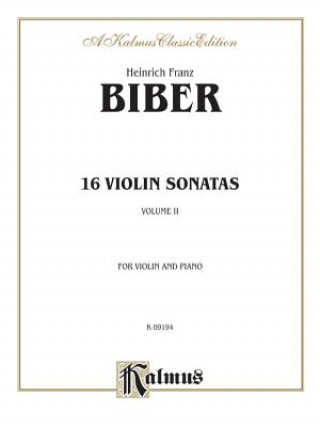 Knjiga BIBER 16 SONATAS VLN PIANO Heinrich Ignaz Franz von Biber
