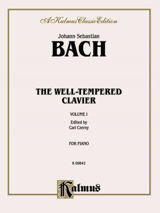 Kniha BACH WELL TEMP CLAV V1 CZERNY Johann Bach