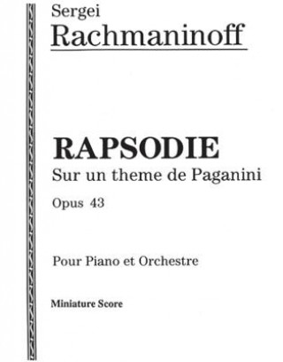 Knjiga RACHMANINOFF RHAPSODIE OP43 MS Sergei Rachmaninoff