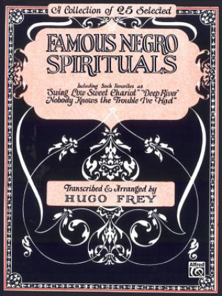 Carte FAMOUS NEGRO SPIRITUALS PVG Alfred Music